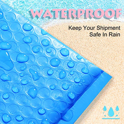 UCGOU Bubble Mailers 4x8" Blue 50 Pack Usable Size 4x7" Padded Envelopes - color: Blue, size: 4x8" 50PC