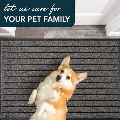 ubdyo Extra Durable Door Mat Outside Entrance (47" x 32", Bright Grey) - color: Bright Grey, size: 47" x 32" (Rectangular)