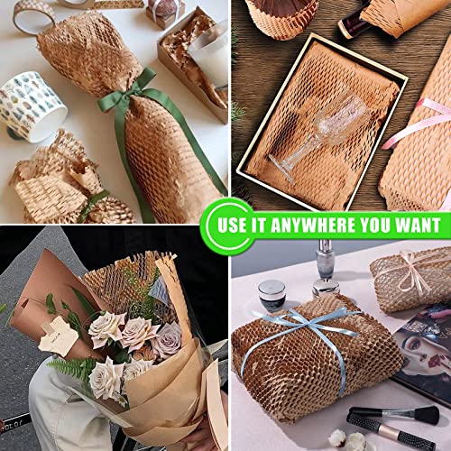 Packing Paper Sheets For Moving, MINHAO Honeycomb Packing Paper Sheets with 1.6X Stretchability for Shipping, Box Filler, Wrapping and Protecting Fragile Items Easy Use 4.74 Lbs (100 Sheets, 28"x15") - size: 100 PCS Sheets 28" x 15" 4.74 Lbs
