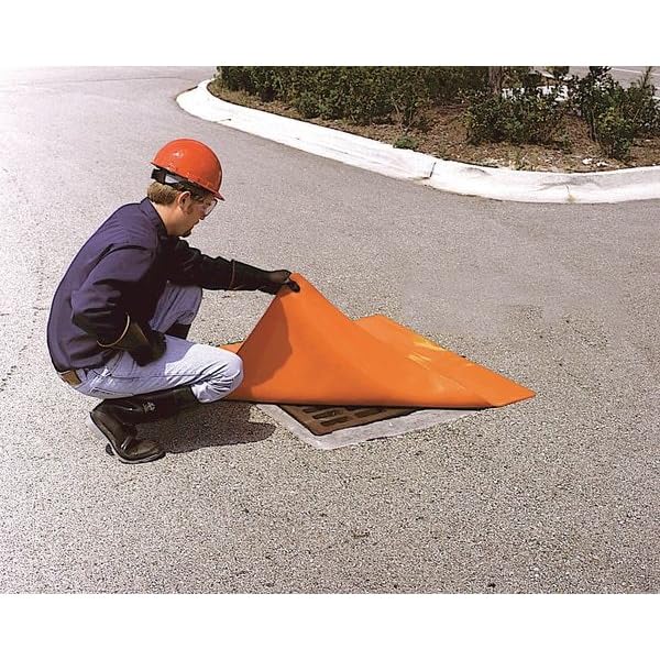 UltraTech 2125 Ultra-Drain Seal Drain Cover, Orange Urethane, 36" x 58" - size: 36" x 58", style: Rectangular