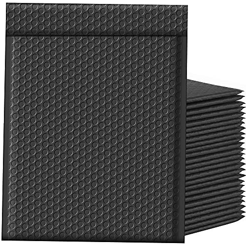 Famagic Large Bubble Mailers 10.5x16 for Clothes Small Business, 25pc Black - color: Black, size: 10.5x16 25pcs