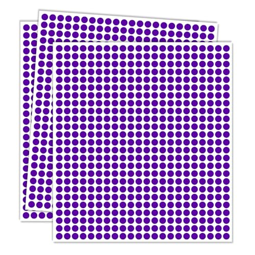 1/4" Purple Dot Stickers Small Tiny Mini Little Circle Stickers - color: Purple, size: 1/4 INCH