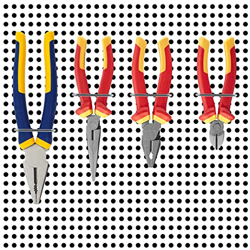 Waziaqoc 16PCS Pegboard Plier Holders, Silver - color: Silver