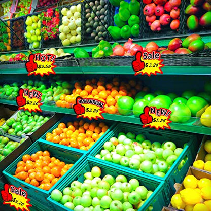 Tinlade 500 Pcs Price Tag Stickers, Starburst Sale Signs for Retail Store