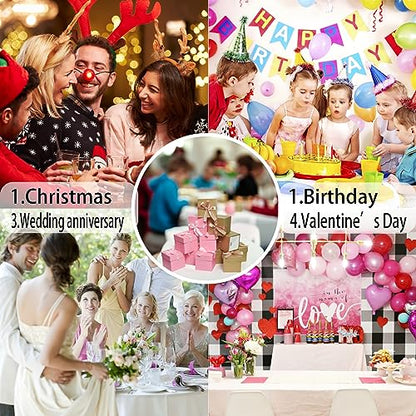 Gift Box with Lid for present, 12pcs,Collapsible, 6"×6"×6" - color: Gold & Pink, size: 6 x 6 x 6 Inch