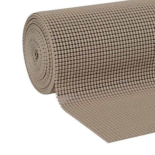 Duck Non-Adhesive Shelf Liner Select Grip EasyLiner, 12-inch x 20 Feet, Taupe - color: Taupe, size: 12-Inch x 20 Feet