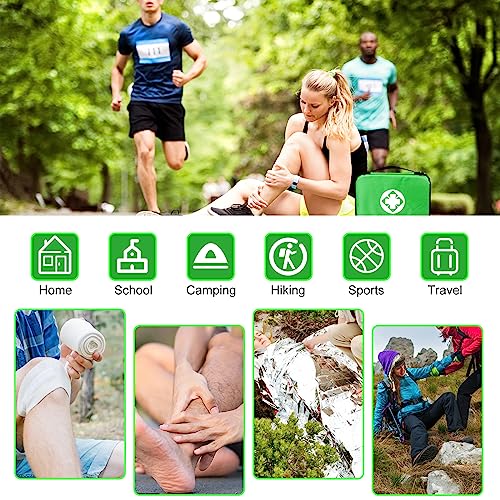 First Aid Kit 300PCS Car Home Camping Essentials Green 1st Aid - style: 300Pcs-Green