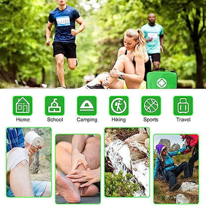 First Aid Kit 300PCS Car Home Camping Essentials Green 1st Aid - style: 300Pcs-Green