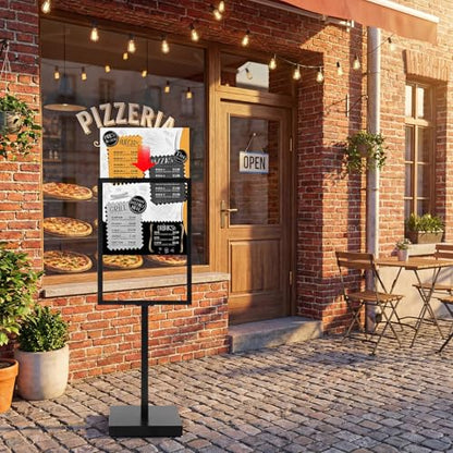 Gilprop 2 Pcs Poster Stand 19.6x27.5, Double Sided Metal Floor Sign Holder