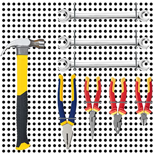 Waziaqoc 16PCS Pegboard Plier Holders, Silver - color: Silver