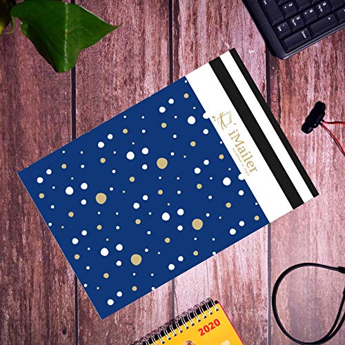 100 Count - 12 x 15.5 inch Poly Mailer Envelope Thank You Blue Polka Dot Mailing Shipping Bags-Self Seal - color: Blue Polka Dot, size: 12" x 15.5"