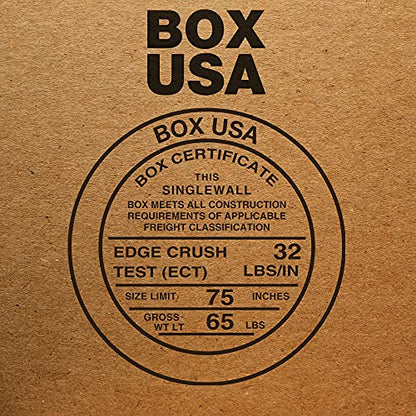 Box USA Moving Boxes Medium 14"L x 10"W x 10"H 25-Pack, Cardboard Box for Shipping, Moving, Mailing, Packing, Packaging and Storage - style: Scored 8", 6", 4" Single Wall Multi-Depth