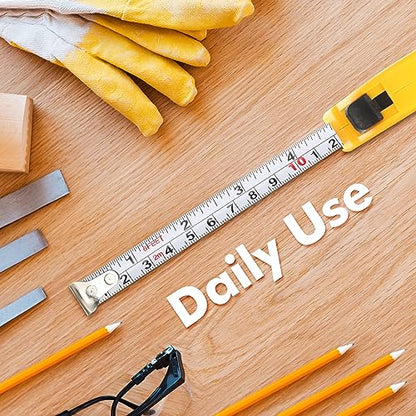 Copkim 50 Pcs 6 ft Mini Tape Measure Retractable Bulk,Yellow - color: Yellow
