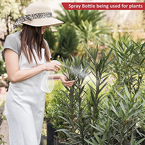 SPRAYZ Large 17oz Spray Bottles For Cleaning Solutions and Gardening, Plant, Water, Durable Trigger Sprayer, Refillable, Spray Bottle for Hair, All Directions, Clear Plastic Bottle 2x 17oz - size: Large