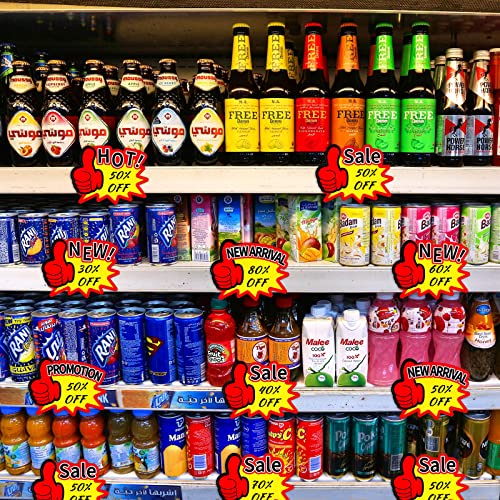Tinlade 500 Pcs Price Tag Stickers, Starburst Sale Signs for Retail Store
