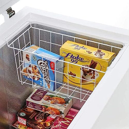 Orgneas 16.5 Inch Freezer Organizer Bins, Metal Wire Basket Bins, Replaces Chest Freezer Basket, Hangable, Sturdy, White - size: 16.5 inch
