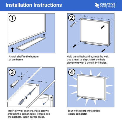 Production Schedule Magnetic Dry Erase Whiteboard – Wall Mounted with Aluminum Frame & Marker Tray – Easy Erase Scheduling Board for Manufacturing & Teams 48" x 36" - size: 36"W x 48"H
