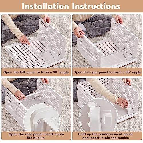 yazi 5XL Stackable Plastic Closet Storage Baskets - size: 5XL
