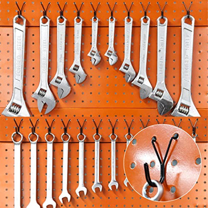 HUHOLE 80 Pack 1 Inch Black Pegboard J Hooks - style: 1" J-Hook 80PC Black