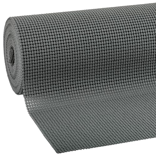 EasyLiner Select Grip Shelf Liner - Easy to Install & Cut to Fit - Non Slip, Non Adhesive, Drawer Shelf & Cabinet Liner for Kitchen, Bathroom, Pantry Cupboards - 12in. x 24ft. - Dark Grey (Pack of 4) - color: Dark Gray, size: 12-Inch x 24 Feet (Pack of 4)