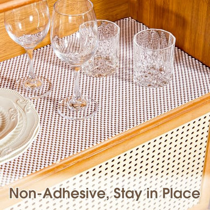 Shelf Liner for Kitchen Cabinets and Drawers, White, 18" x 240" - color: White, size: 18"W x 240"L