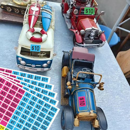 2240 Pcs Garage Sale Stickers,1/2" X 3/4" Pre-Printed Yard Sale Tag Sticker - style: Rectangular - 2240pcs