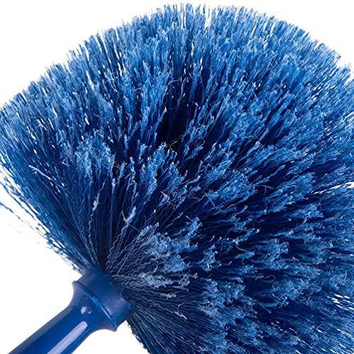 Sparta Round Duster Head, Soft Flagged Bristles, 9 Inch, Blue
