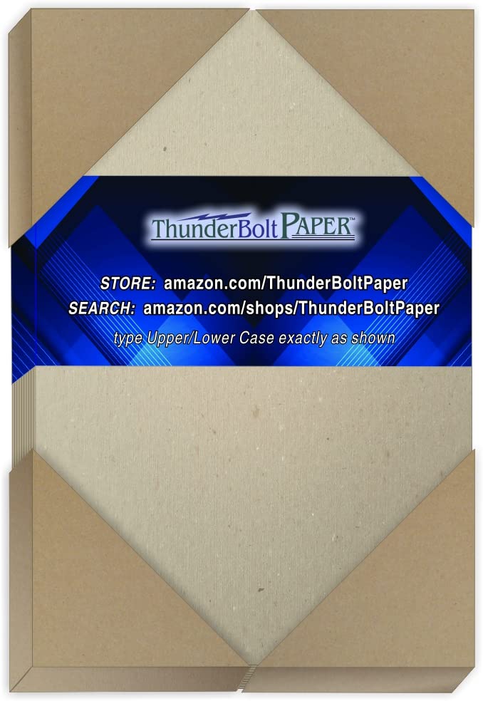 75 Sheets Chipboard 46pt (Point) 3.5 X 5.5 Inches Medium Weight Photo|Card Size .046 Caliper Thickness Cardboard Craft|Packing Brown Kraft Paper Board - size: 3.5x5.5 - 75 Sheets