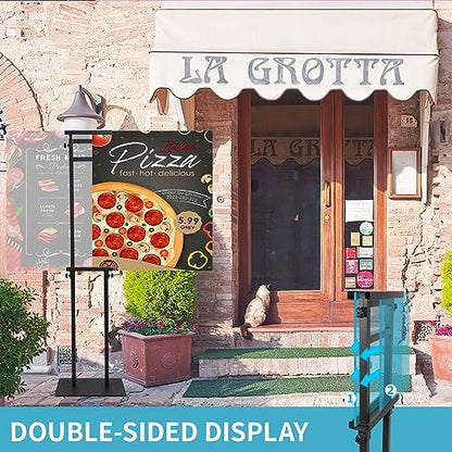 Poster Stand for Display, Adjustable Heavy Duty Poster Board Stand - size: Double-Pole Poster Stand 1 Pack