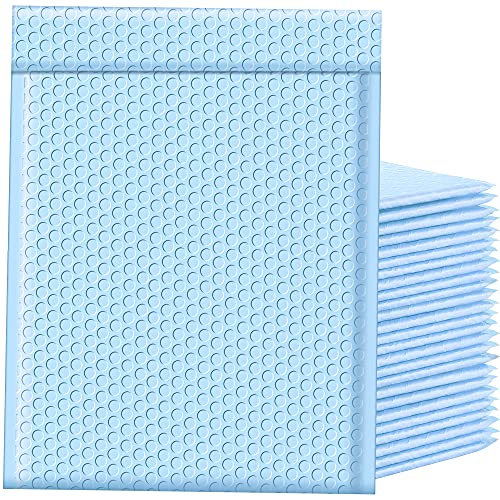 Famagic Light Blue Bubble Mailers 10.5x16 for Clothes, 25pcs Usable 10.5x15 - color: Light Blue, size: 10.5x16 Inches