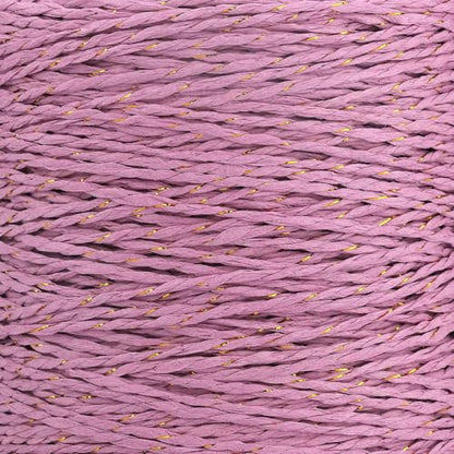 Raffia Yarn for Crochet Raffia Ribbon for Gift Wrapping 2mm X 328 Yards RaffiaString Paper Ribbon Yarn RaffiaGrass Rope for DIY Sun Hat Beach Bag Crochet Crafting - color: Light purple-gold