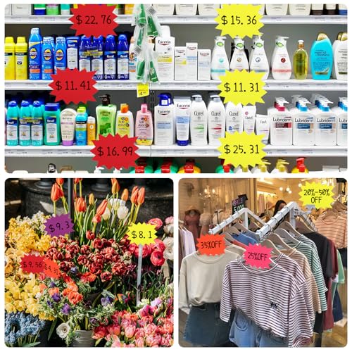 joycraft Starburst Signs, Fluorescent Garage Sale Signs with Adhesive Dots - color: Solid Colors