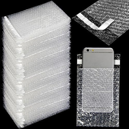 Perkoop Bubble Bags Double Bubble Pouches, 4 x 5.5 Inch, 120 Pcs - size: 4 x 5.5 Inch