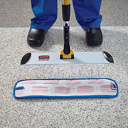 Rubbermaid Commercial Products HYGEN Microfiber Quick-Connect Mop Frame 18 inch Silver for Janitorial/Professional/Industrial Cleaners for Heavy-Duty Floor Cleaning/Mopping/Dusting - style: Mop Frame
