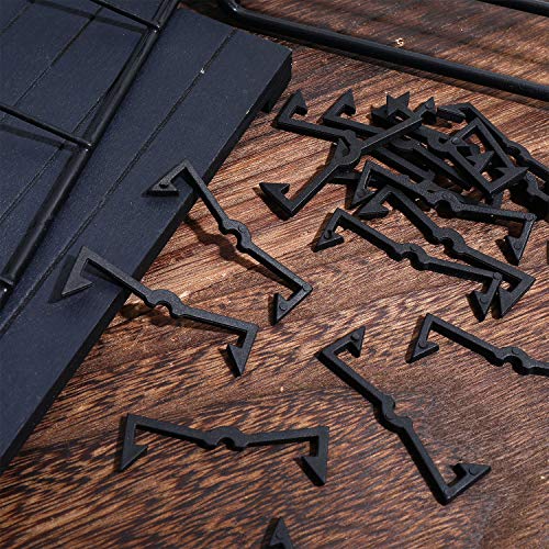 Hicarer 50 Pegboard Locks for Hooks, Black Plastic Peg Hook Clips