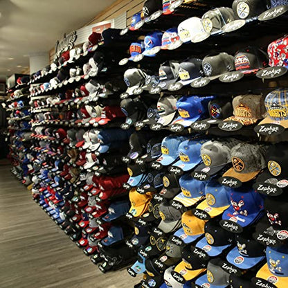Professional 6-Piece Hat Display Set - Slatwall Mounted Baseball Cap Organizer for Retail Stores Space-Saving Slatwall Hat Rack