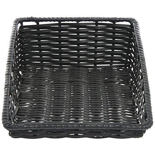 HUBERT Black Tapered Produce Basket - 11 1/2"L x 18"D x 1 1/2" to 5"H - color: Black, size: 11.5"Lx18"D x 1.5-5"H