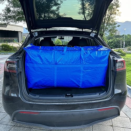 66 Gallon Extra Large Storage Bags, Huge Moving Bags Heavy Duty with Zipper - color: Blue, size: 250L, 1 Pack