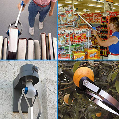 ArcMate 26" EZ Reacher Deluxe - Grabber Reacher with 5 lb. Pickup Capacity, 4.5" Wide Fingers, Locking Handle, Heat Resistant Silicone Tips - Grabber Tool for Elderly, Post Op, Accessibility - size: 26 Inch