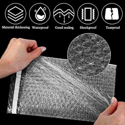 Perkoop Bubble Bags Double Bubble Pouches, 6 x 8.5 Inch, 120 Pcs - size: 6 x 8.5 Inch