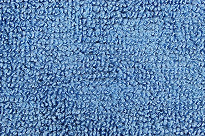 CleanAide Ultrasonic-Cut 300 GSM Microfiber Cleaning Towels, Lint-Free, Scratch-Free, Highly Absorbent, Durable & Reusable with Label-Free Edges for Auto, Home & Commercial Use, 14" x 14", 12-Pack, - color: Blue