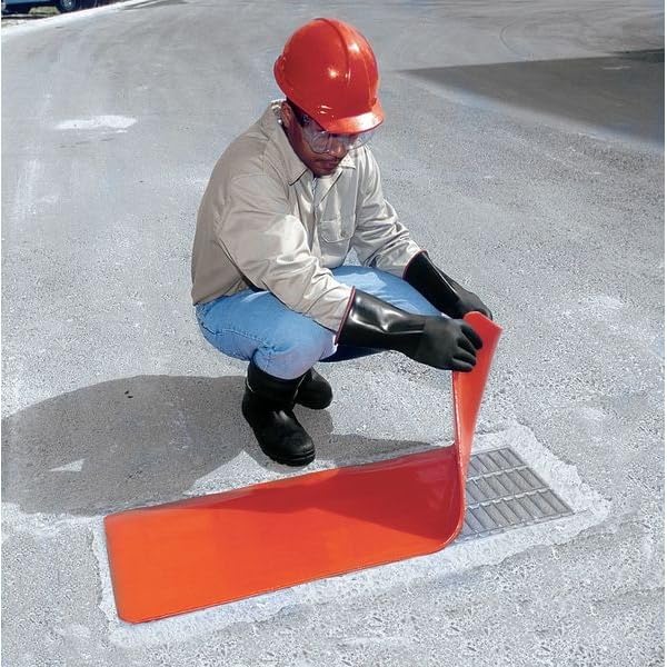 UltraTech 2124 Ultra-Drain Seal Drain Cover, Orange Urethane, 18" x 58" - size: 18" x 58", style: Rectangular
