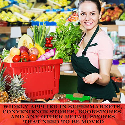 20 Pcs Bulk Shopping Baskets with Handles, Red - color: Red