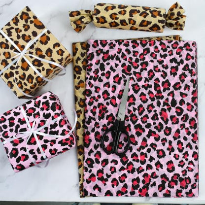 BEISHIDA Leopard Print Tissue Paper Bulk,Brown Cheetah Print Wrapping Tissue Paper for Gift Bags, 14 x 20 Inch Gift Wrap for Wedding Birthday DIY Crafts Holiday Floral Bouquet,60 Sheets - color: cheetah50-brown