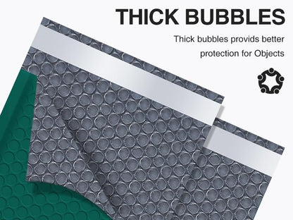UCGOU Bubble Mailers 5x8.6" Usable Size 5x7" Padded Envelope Green 100 Pack - color: Green, size: 5x8.6" 100PC