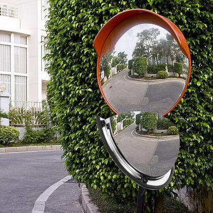 12 Inch Convex Mirror Security Mirror for Garage Driveway Supermarket Warehouse Blind Spot Safety for Traffic and Parking Assist