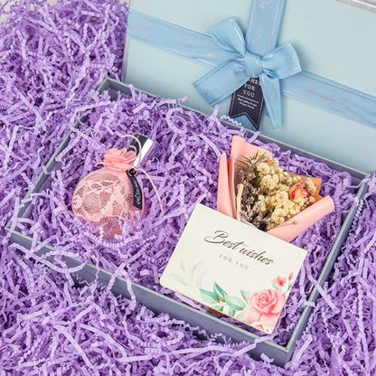 Caleihd Crinkle Cut Paper Shred Filler Gift Cushion Streamer Purple - color: Purple
