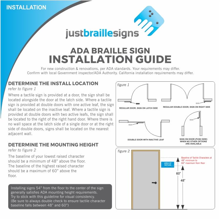 ADA EMERGENCY EXIT ONLY braille sign, 6” x 6”, ADA Compliant Emergency Exit Sign for Building or Business, Many Colors Choices, Made in USA! (Black) - color: Black