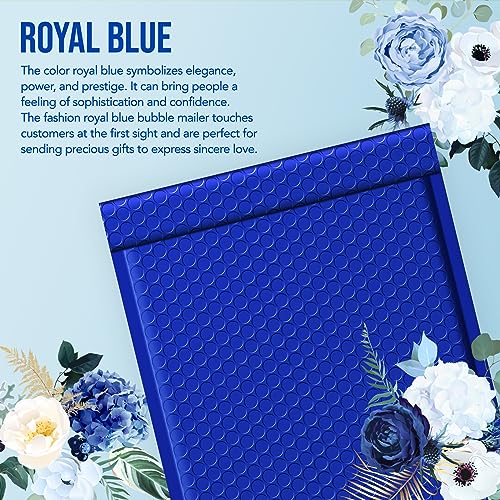 Fuxury Bubble Mailers 8.5x12 Inch 40 Pack Large Bubble Envelopes - color: Royal Blue, size: 8.5x12" 40PC
