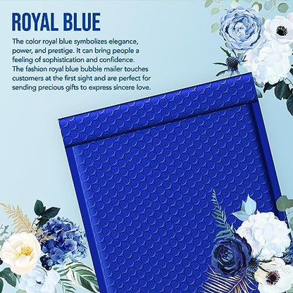 Fuxury Bubble Mailers 8.5x12 Inch 40 Pack Large Bubble Envelopes - color: Royal Blue, size: 8.5x12" 40PC